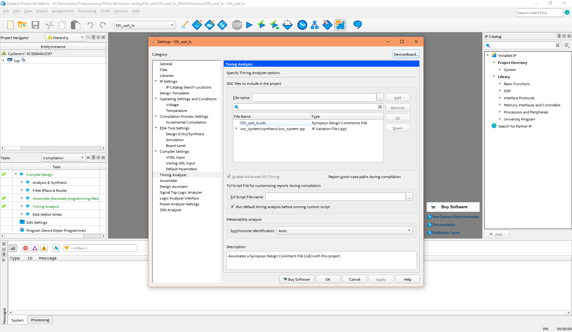 Constraint file