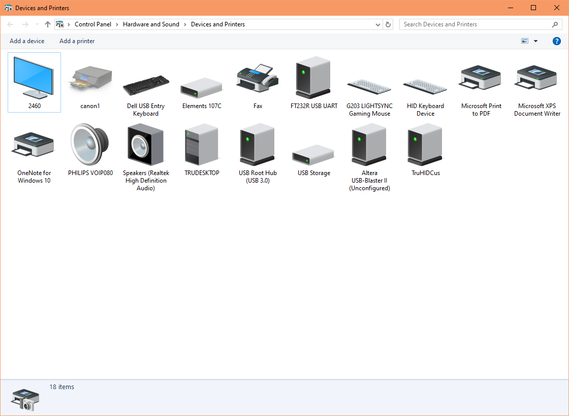 Enumerated HID vendor